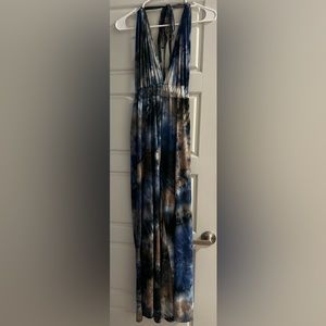 Halter Jumpsuit Blue